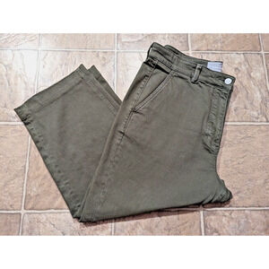 Everlane Women's Straight Leg Jeans - Olive Green